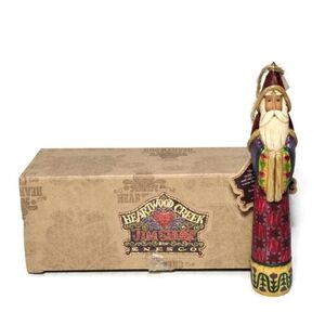 Jim Shore Santa Claus Ornament 117707 Heartwood Creek Christmas Enesco 2004